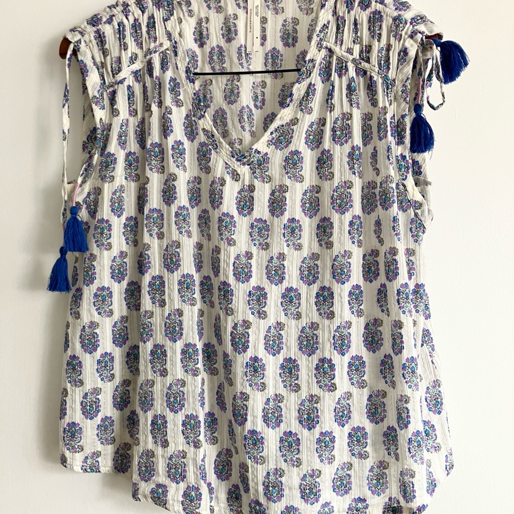 Anthropologie Paisley Print Blouse